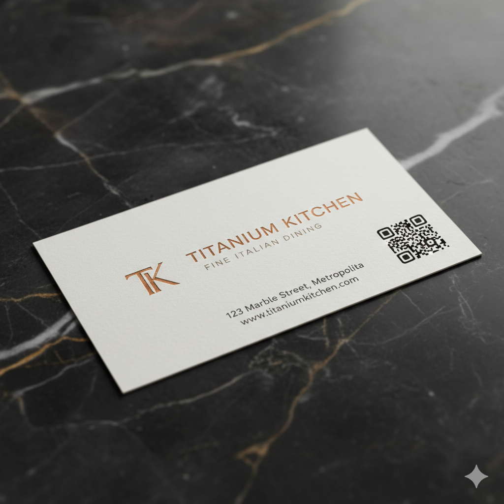 QR code on business card